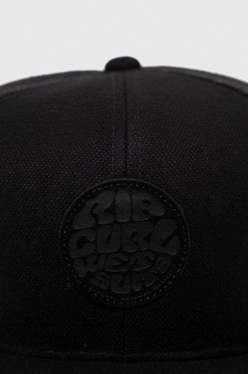 Кепка Rip Curl колір чорний з аплікацією
